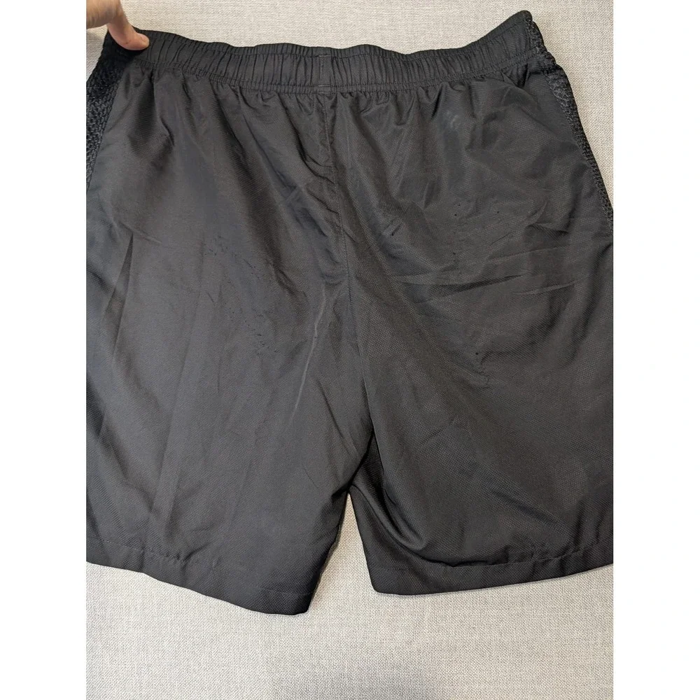 Lacoste Sport Athletic Shorts Mens L Black Polyester Mesh Stripe GH353T